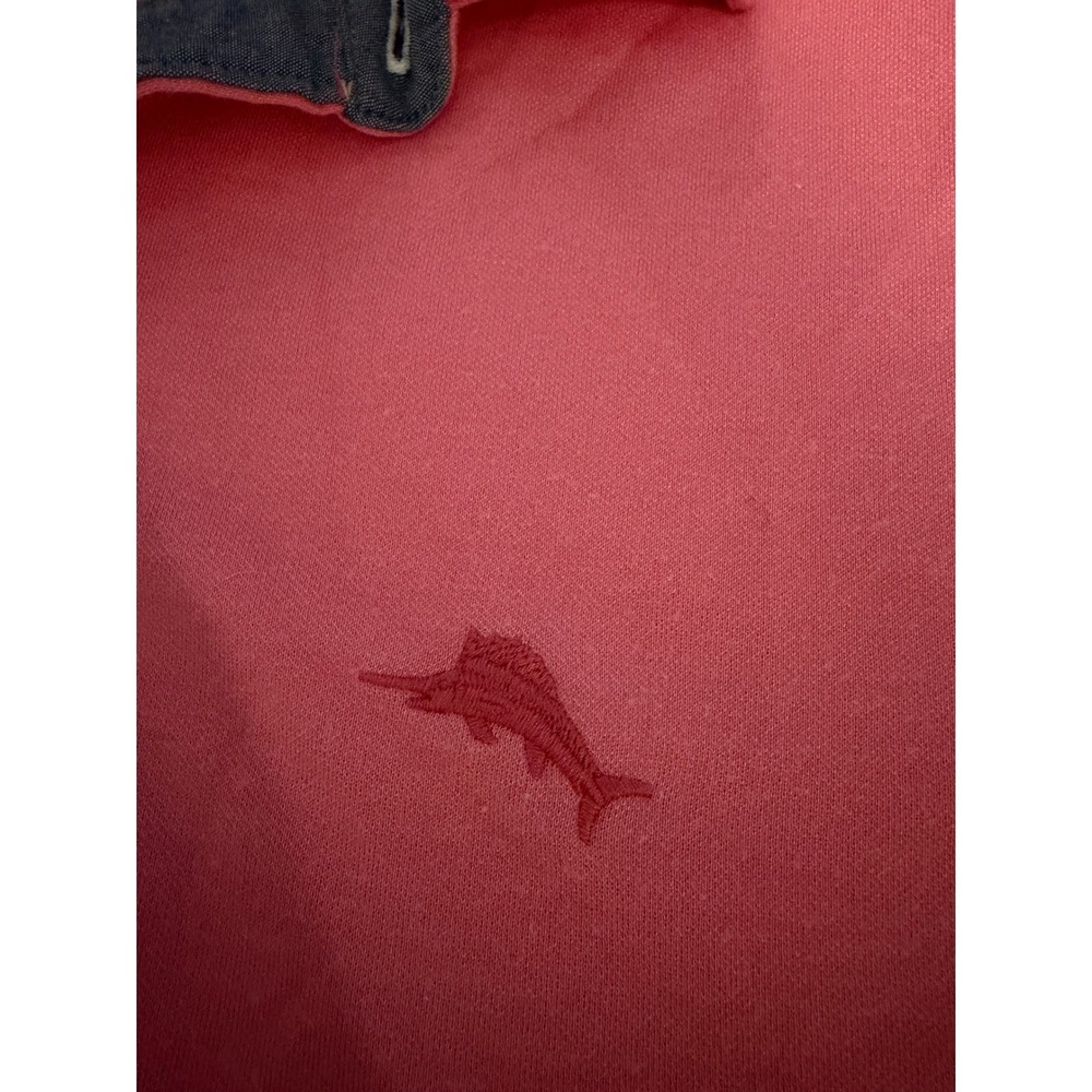 Tommy Bahama Mens Pink Tencel Modal Blend Polo Shirt Short Sleeve Size M - Picture 4 of 8